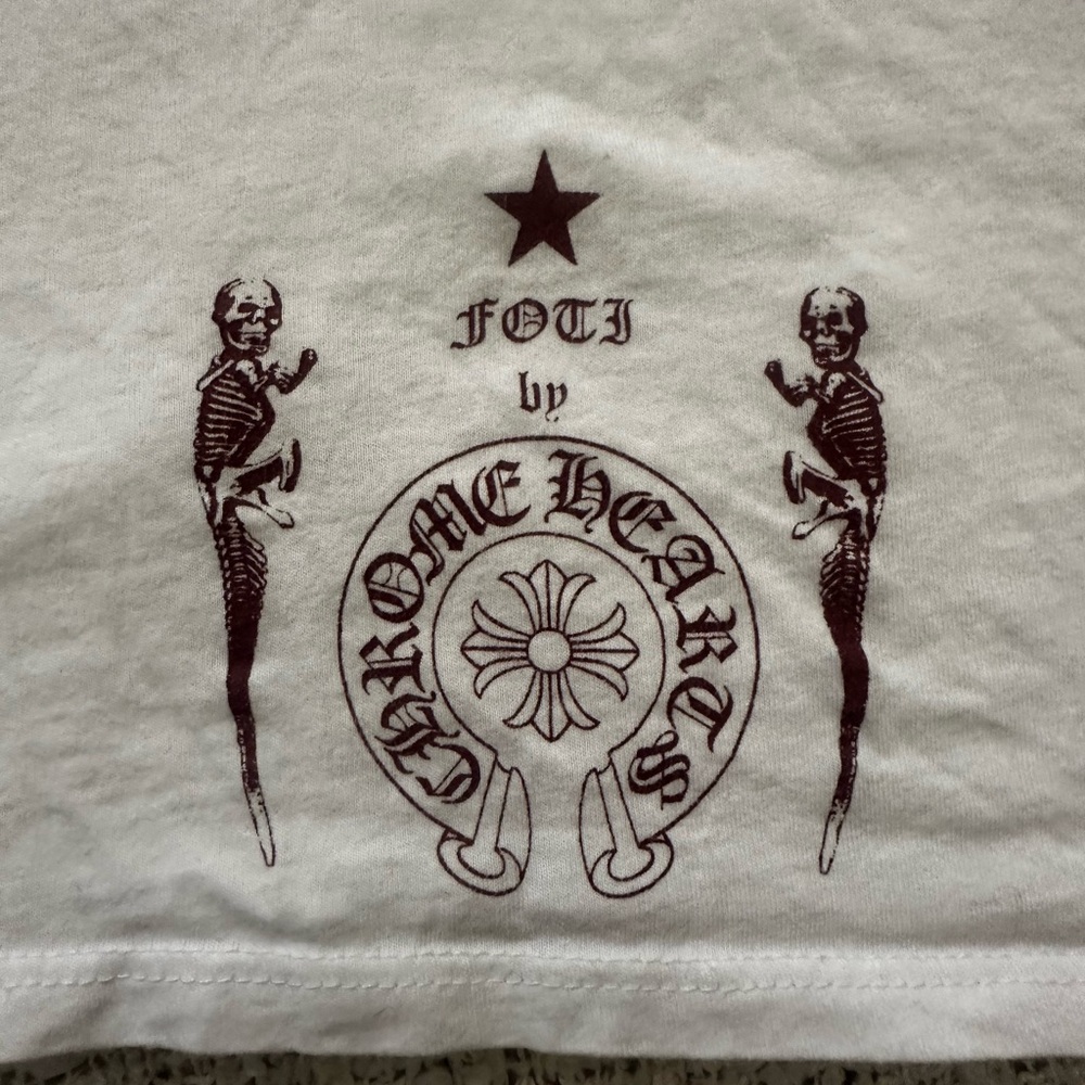 Chrome Hearts White Graphic Tee